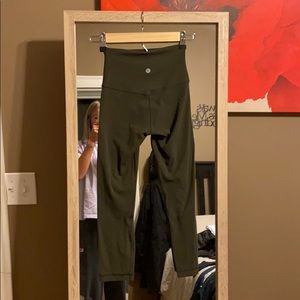 25” Olive Green Lululemon Align Legging